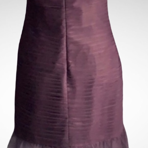 Alfred Angelo Deep Plum Purple Lined Mermaid Gown With Appliqué NEW - Picture 5 of 10